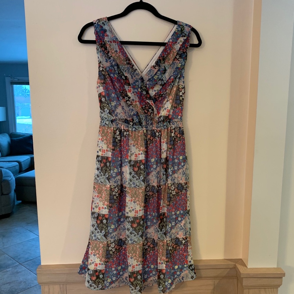 Jessica Simpson Patchwork Maternity Dress